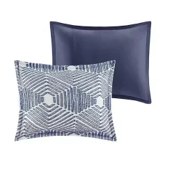 Navy Jacquard 3-pc. California King Comforter Set