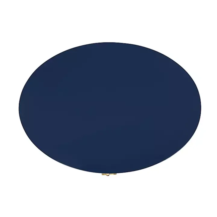 Navy Oval Decklyn Accent Table