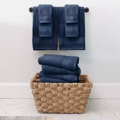 Navy 6-pc. Essential Cotton Bath Towels