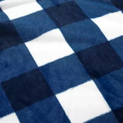 Navy Plaid Faux Fur 3-pc. Full/Queen Comforter Set