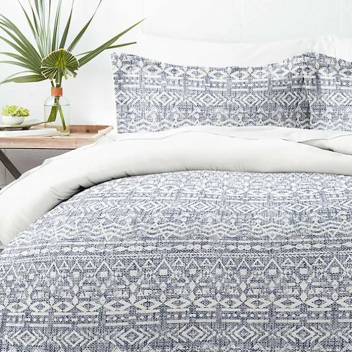 Navy Rustic 3-pc. King Duvet Cover Set