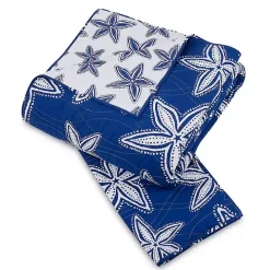 Navy Sea Star 2-pc. Twin Quilt Set