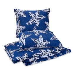 Navy Sea Star 2-pc. Twin Quilt Set
