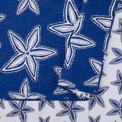 Navy Sea Star 2-pc. Twin Quilt Set
