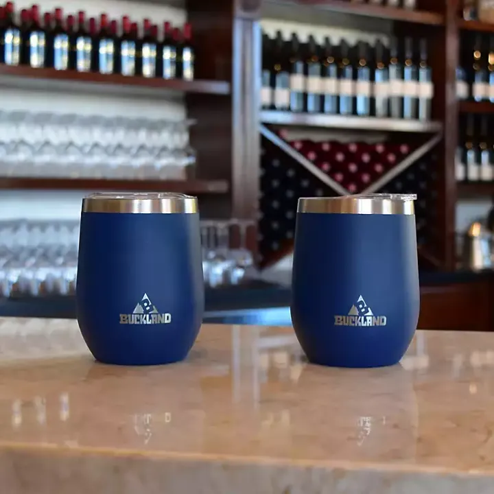 Navy Stainless Steel Wine Tumbler