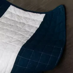 Navy Stripe 3-pc. Full/Queen Quilt Set