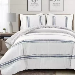 Navy Stripe 3-pc. King Comforter Set