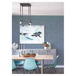 Navy Textured Cross Woven Peel & Stick Wallpaper