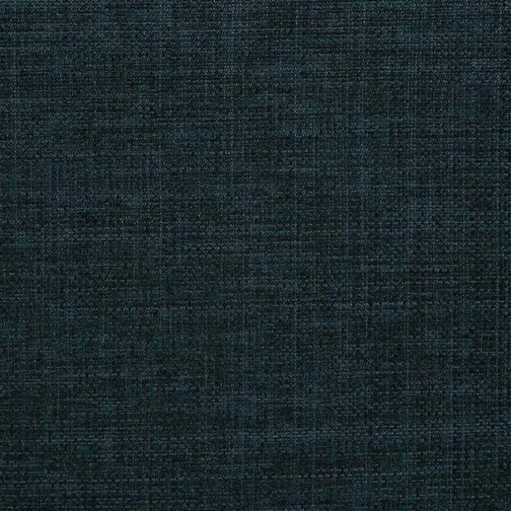 Navy Upholstered Eliza Round Storage Ottoman