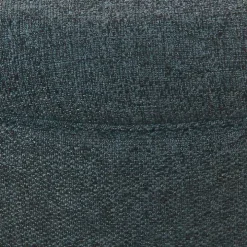 Navy Upholstered Round Storage Ottoman