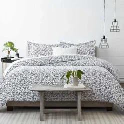 Navy Vines 3-pc. King Duvet Cover Set