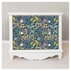 Navy Vintage Flora Peel & Stick Wallpaper