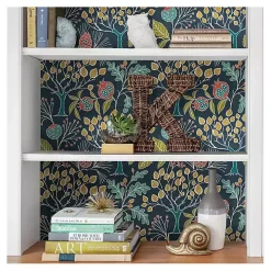 Navy Vintage Flora Peel & Stick Wallpaper