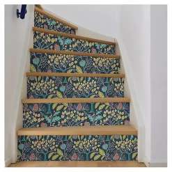 Navy Vintage Flora Peel & Stick Wallpaper