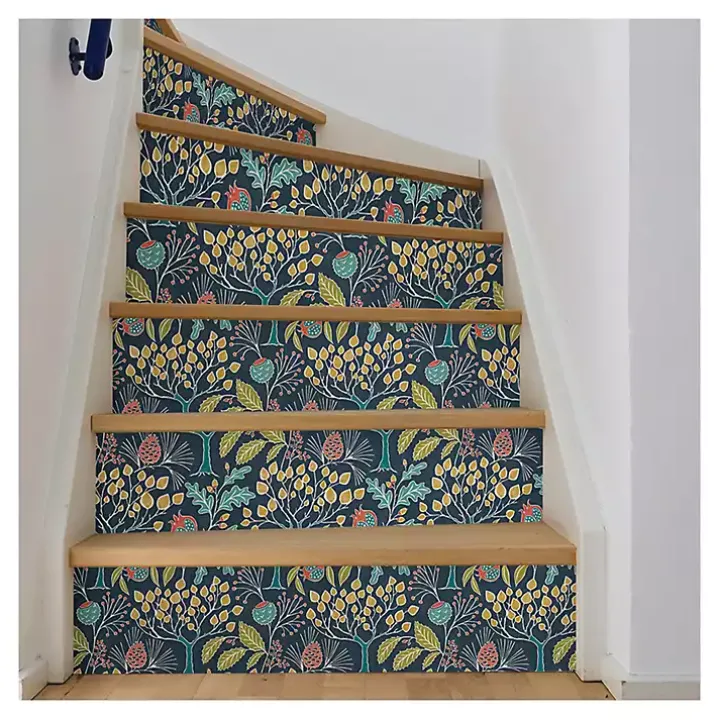 Navy Vintage Flora Peel & Stick Wallpaper