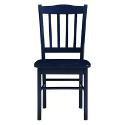 Navy Wood Shaker Dining Chairs, Set of 2