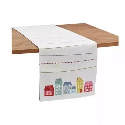 Neon Village Table Runner