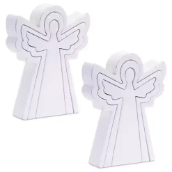 Nesting White Angel Decorations, Set of 2