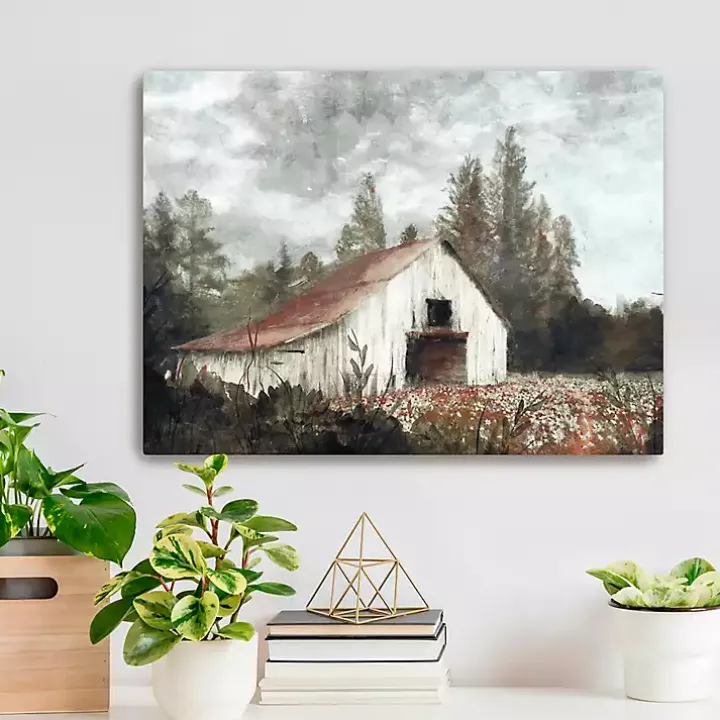 Neutral Barn Canvas Art Print, 24x18 in.