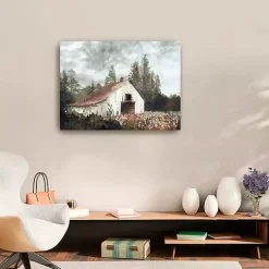 Neutral Barn Canvas Art Print, 32x24 in.