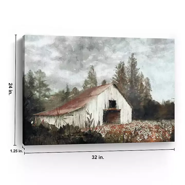 Neutral Barn Canvas Art Print, 32x24 in.