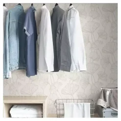 Neutral Botanical Peel and Stick Wallpaper