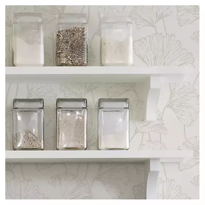 Neutral Botanical Peel and Stick Wallpaper