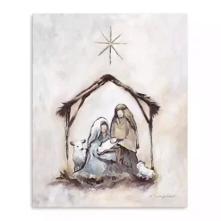 Neutral Nativity Canvas Art Print