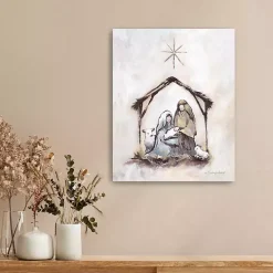 Neutral Nativity Canvas Art Print