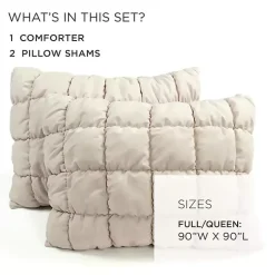 Neutral Puff 3-pc. Full/Queen Comforter Set