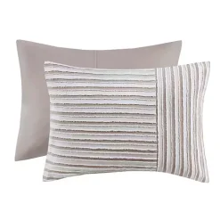 Neutral Striped 5-pc. Full/Queen Comforter Set
