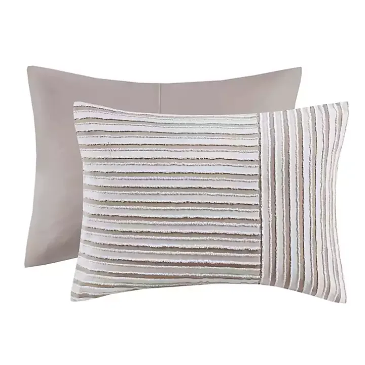 Neutral Striped 5-pc. Full/Queen Comforter Set