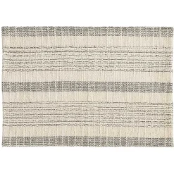 Neutral Striped Woven Placemats, Set of 4