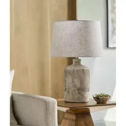Neutral Textured Ceramic Rivera Table Lamp