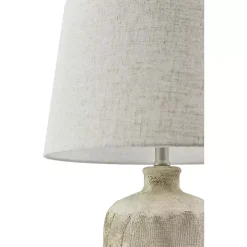 Neutral Textured Ceramic Rivera Table Lamp