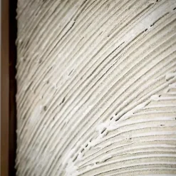 Neutral Textured Wood Framed Wall Plaque