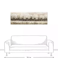 Neutral Treescape Canvas Art Print