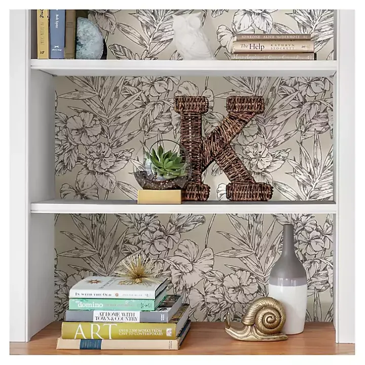 Neutral Tropic Floral Peel & Stick Wallpaper