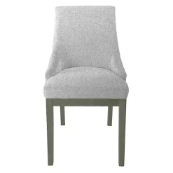 Neutral Upholstered Barrel Dining Chair