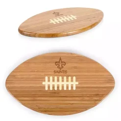 New Orleans Saints Bamboo Football Cutting Board