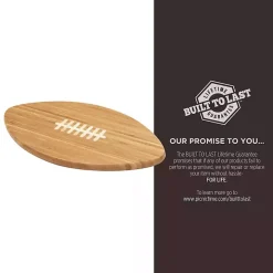 New Orleans Saints Bamboo Football Cutting Board