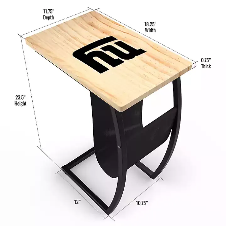 New York Giants Wood C-Table