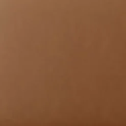 Newton Carmel Faux Leather Thimble Ottoman