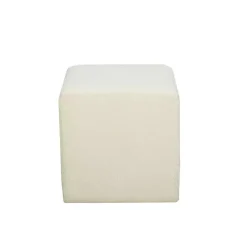 Newton Ivory Boucle Square Ottoman