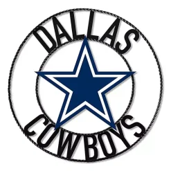 NFL Dallas Cowboys Wrought Iron Wall Plaque