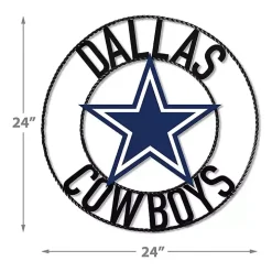 NFL Dallas Cowboys Wrought Iron Wall Plaque