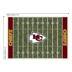 NFL Kansas City Chiefs Home Field Area Rug, 6x8