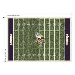 NFL Minnesota Vikings Home Field Area Rug, 6x8