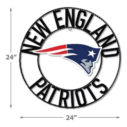 NFL New England Patriots Wrought Iron Wall Plaque