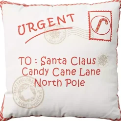 North Pole Postcard Pillow